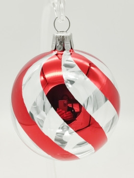 Tree ball with red spiral